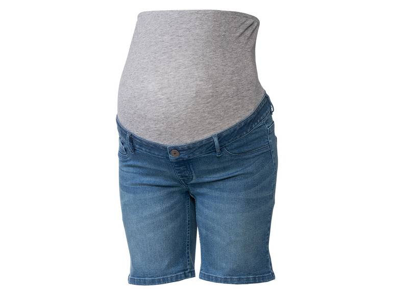 esmara® Damen Umstands-Jeansshorts, niedrige Leibhöhe mit elastischem Besatz 50% Rabatt für begrenzte Zeit