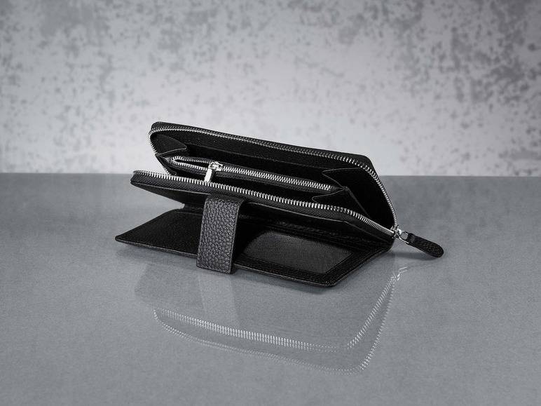 esmara® Damen Leder-Geldbörse mit vielen Steckfächern Versandkostenfrei