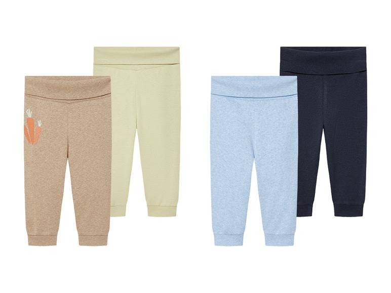 lupilu® Baby Jogginghose, 2 Stück, mit hohem Bio-Baumwollanteil Exklusivangebot
