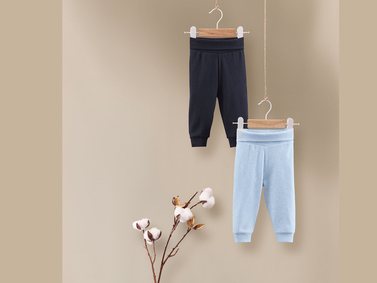 lupilu® Baby Jogginghose, 2 Stück, mit hohem Bio-Baumwollanteil Exklusivangebot