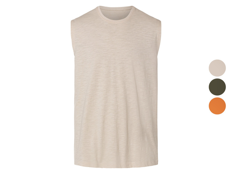 LIVERGY® Herren Tanktop aus reiner Baumwolle Saisonschlussverkauf