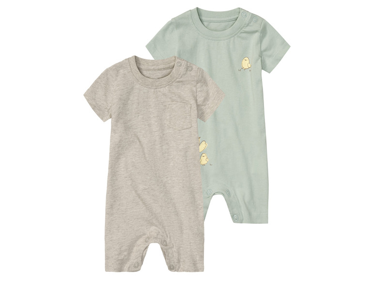 lupilu® Baby Pyjama, 2 Stück, aus reiner Bio-Baumwolle Online Outlet