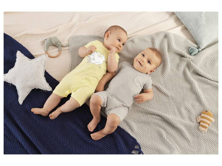 lupilu® Baby Pyjama, 2 Stück, aus reiner Bio-Baumwolle Online Outlet