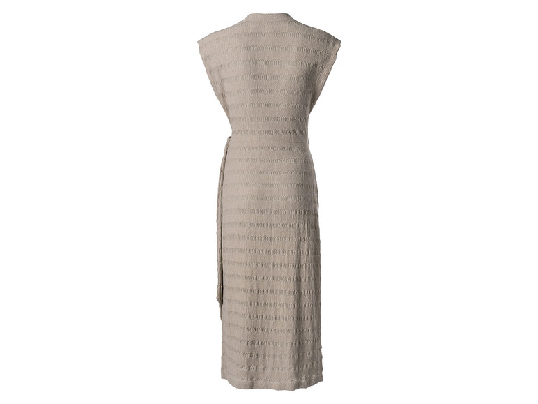 esmara® Damen Midi-Kleid mit modischer Crinklestruktur, beige Große Rabatte