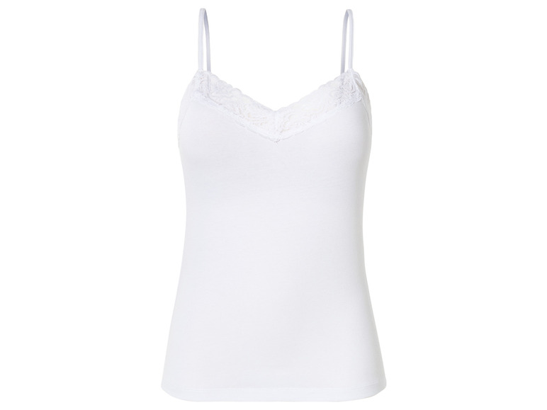 esmara® Damen Spaghettitops, 3 Stück, mit eleganter Spitze Kauf eins, bekomm eins gratis