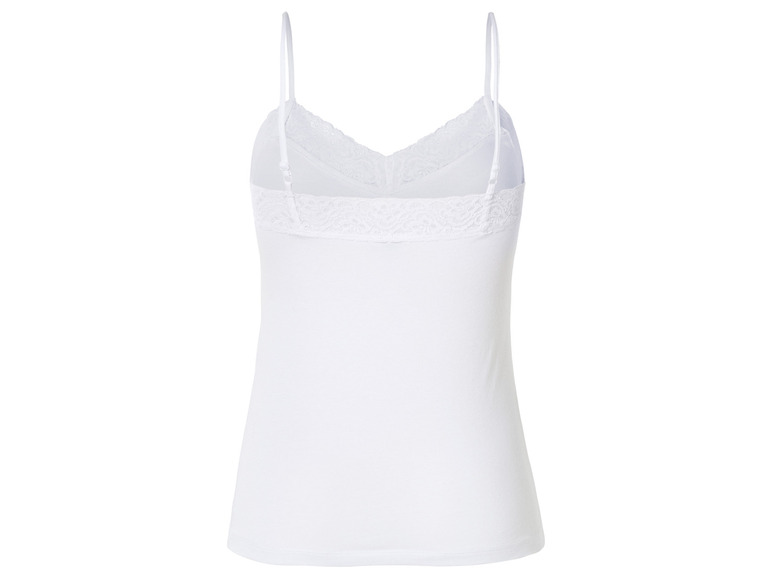 esmara® Damen Spaghettitops, 3 Stück, mit eleganter Spitze Kauf eins, bekomm eins gratis