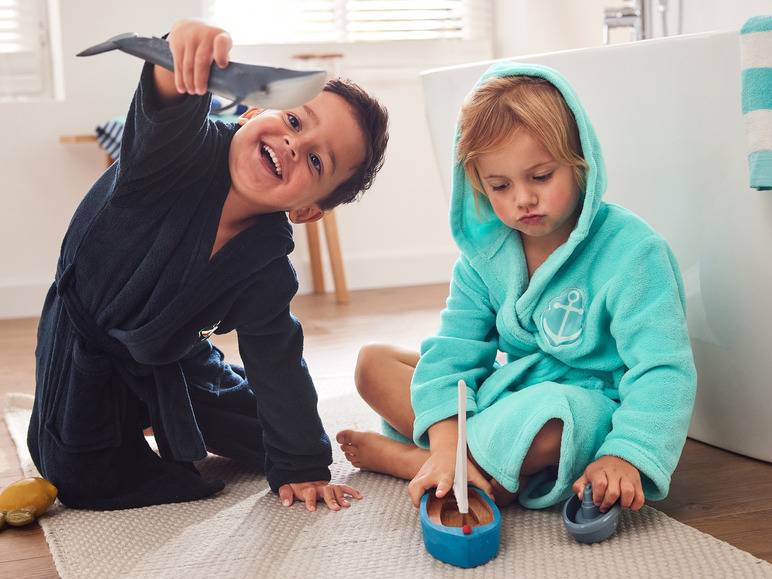 LIVARNO home Kinder Bademantel, Mikrofaser-Qualität Kostenlose Rückgabe