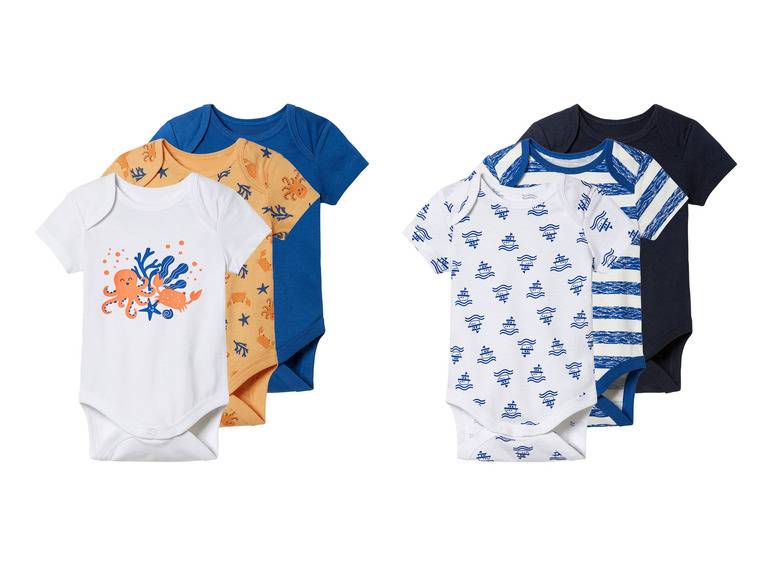 lupilu® Baby Bodies, 3 Stück, kurzarm Bis zu 65% Rabatt