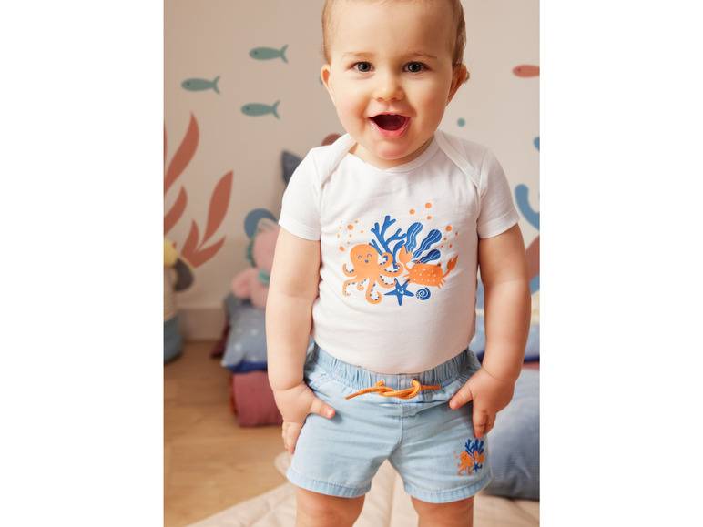 lupilu® Baby Bodies, 3 Stück, kurzarm Bis zu 65% Rabatt