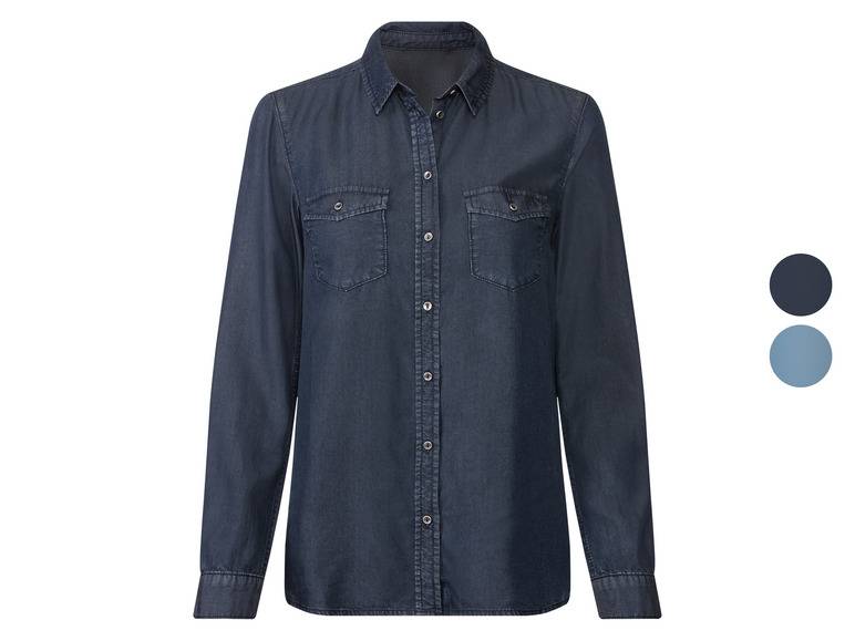 esmara® Damen Bluse, im Denim-Look