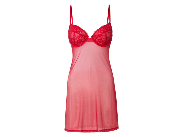 esmara® Damen Negligé-Set, 2-teilig, mit Spitze zollfrei
