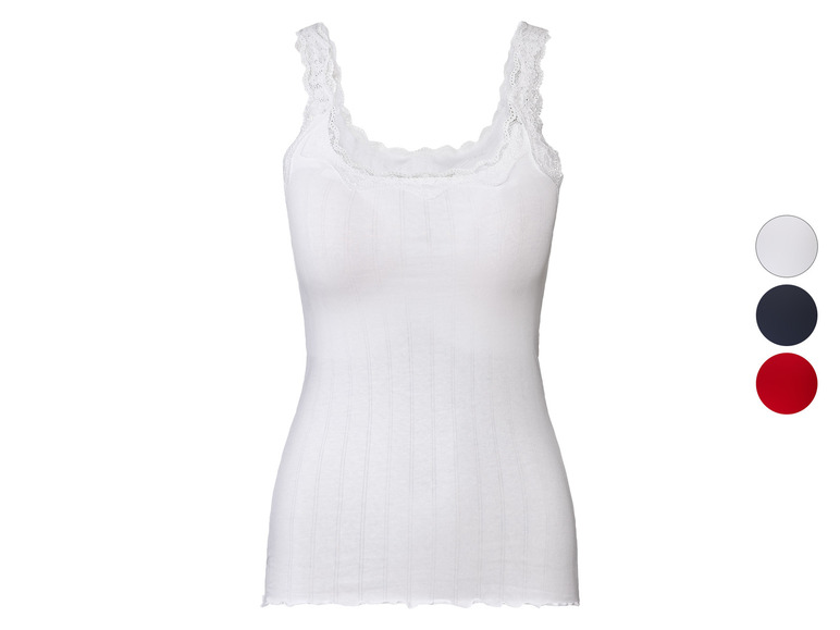 esmara® Damen Spaghettiträgertop mit Spitze