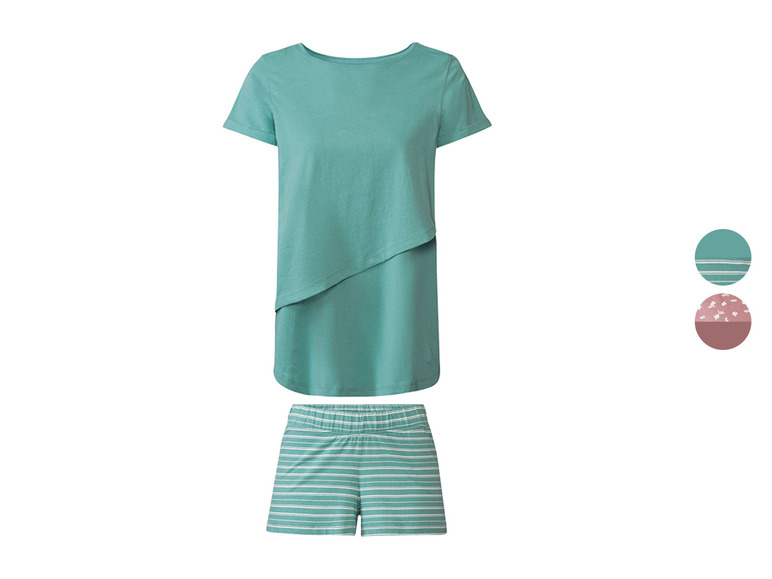 esmara® Damen Stillpyjama aus reiner Bio-Baumwolle Fabrikverkauf