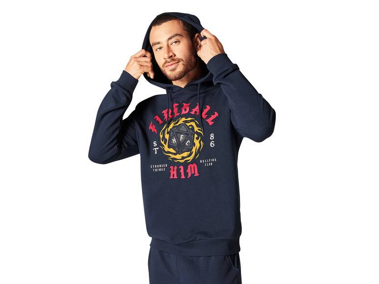 Herren Sweathoodie mit Print Fabrik Onlineshop