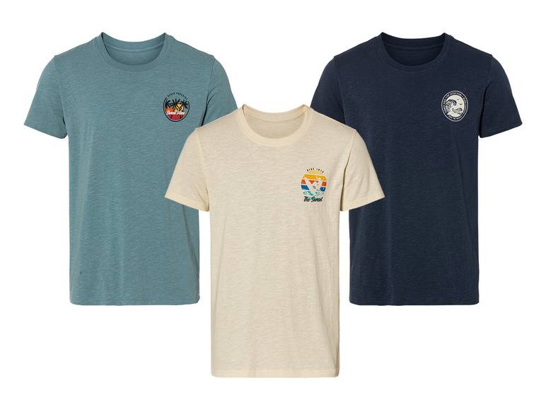 LIVERGY® Herren T-Shirt aus reiner Baumwolle