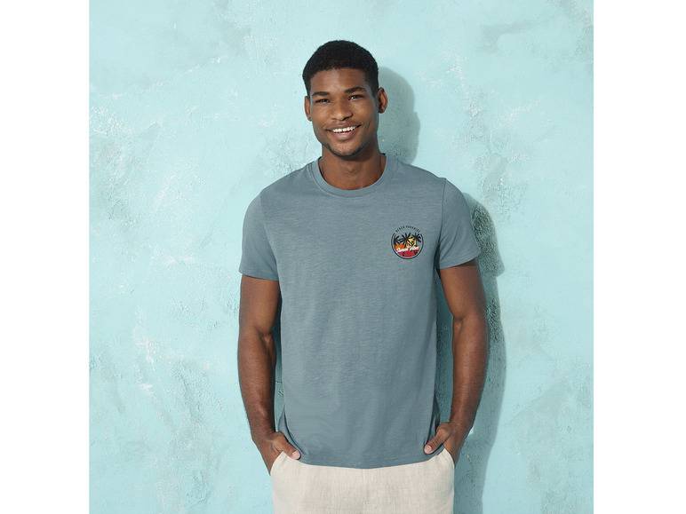 LIVERGY® Herren T-Shirt aus reiner Baumwolle Preisnachlass