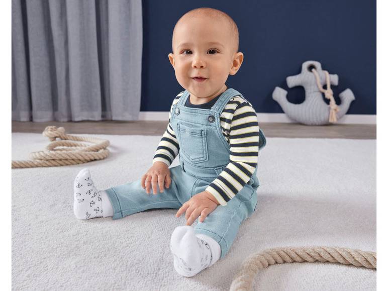 lupilu® Baby Latzhose mit verstellbaren Trägern, mit Bio-Baumwolle Jubiläumsangebot