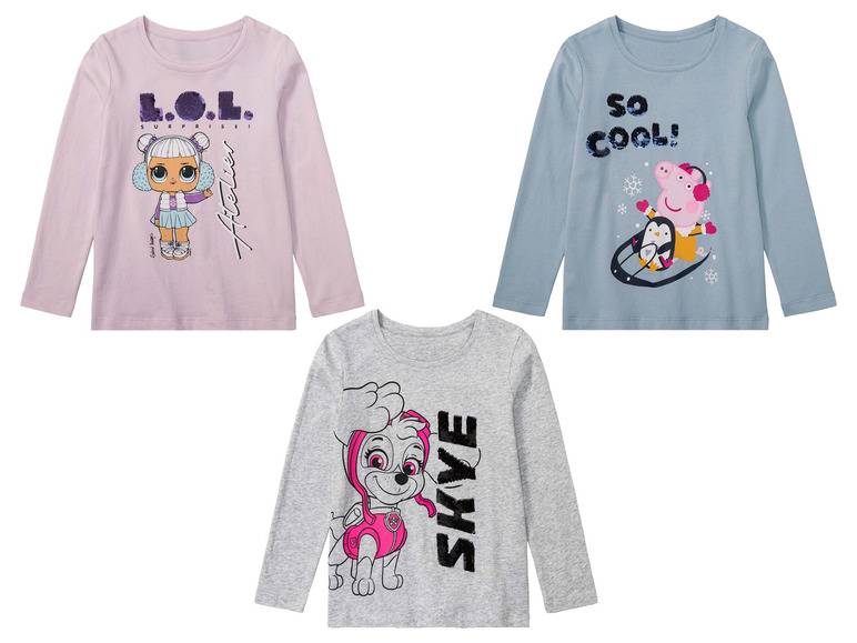 Kinder Langarmshirt mit Wendepailletten