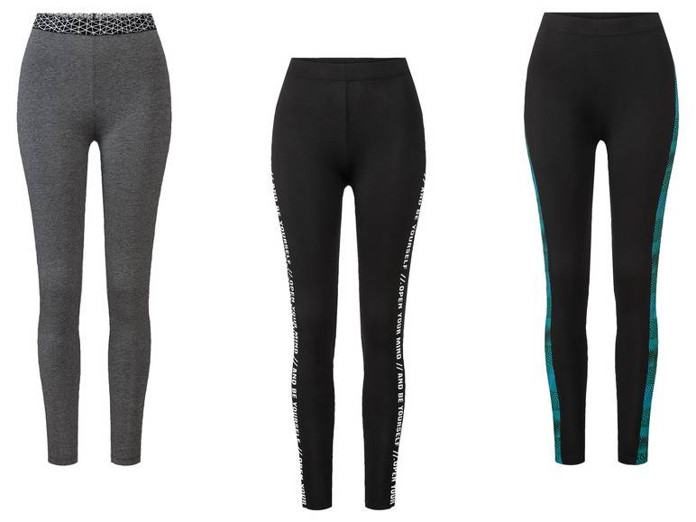 esmara® Damen Leggings, normale Leibhöhe