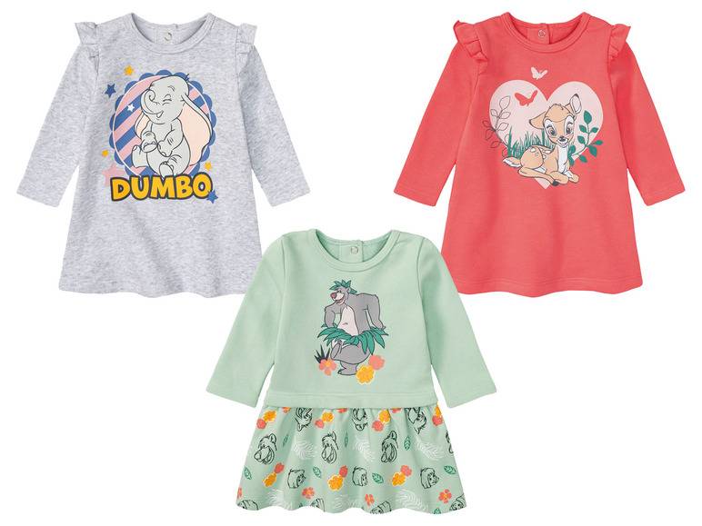 Baby Mädchen Sweatkleid mit hohem Bio-Baumwollanteil