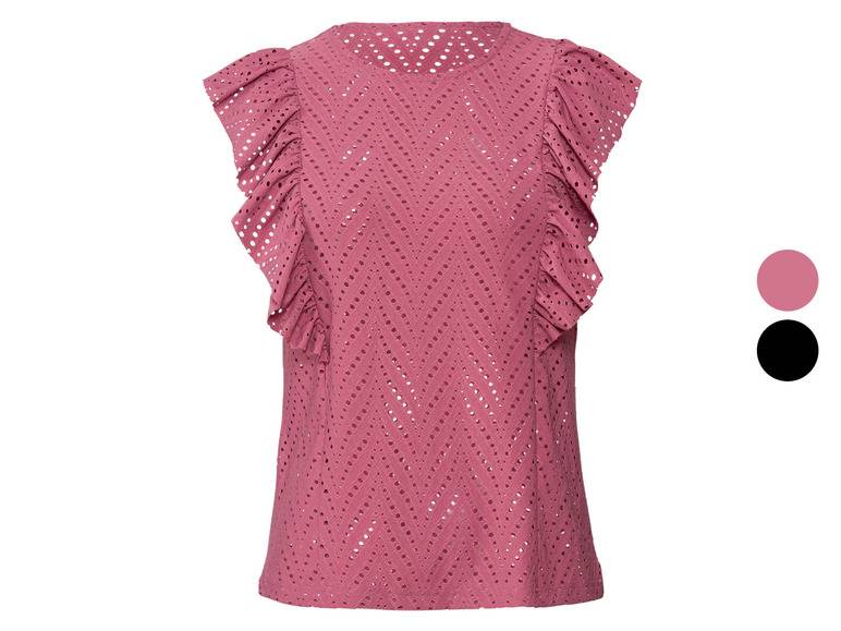 esmara® Damen Top mit eleganter Lochstickerei