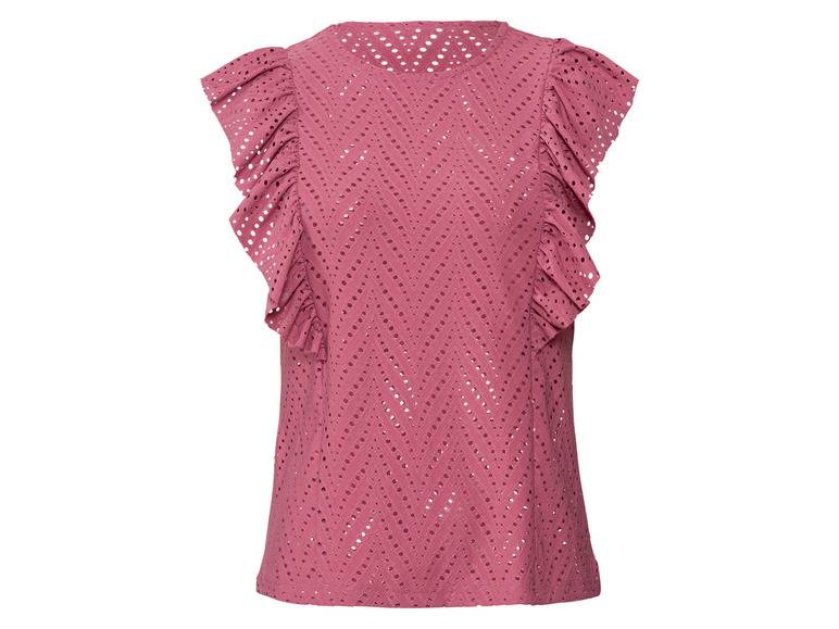 esmara® Damen Top mit eleganter Lochstickerei Bis zu 50% Rabatt