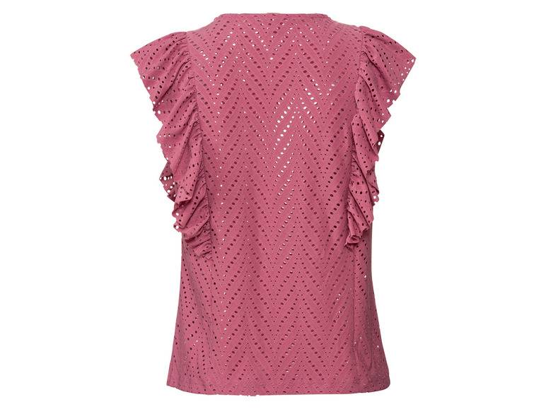 esmara® Damen Top mit eleganter Lochstickerei Bis zu 50% Rabatt