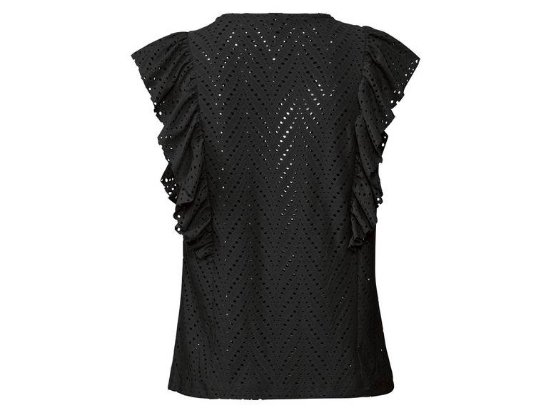 esmara® Damen Top mit eleganter Lochstickerei Bis zu 50% Rabatt