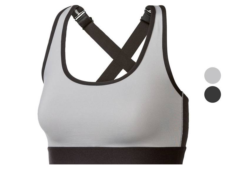 CRIVIT Sportbustier, Medium-Level, mit Ringerrücken