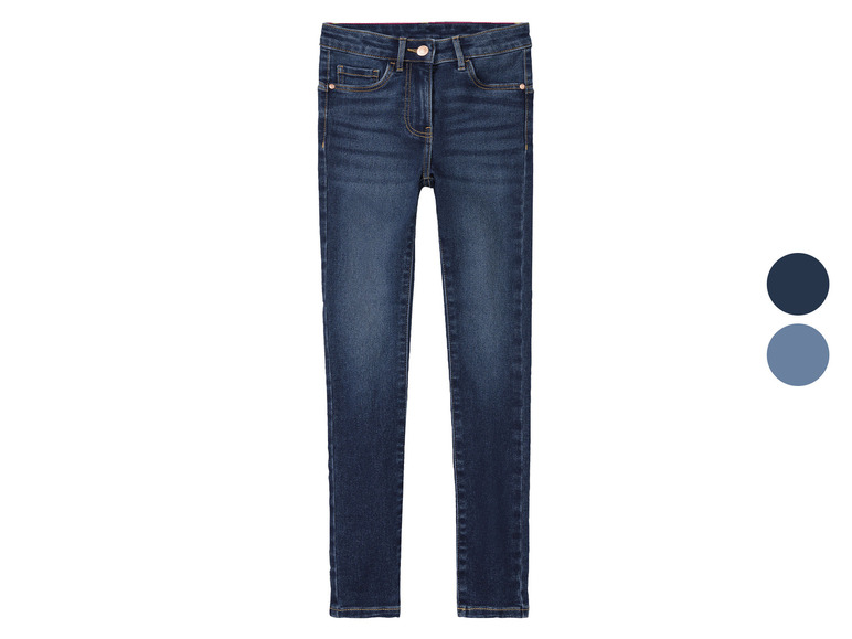 pepperts!® Kinder Mädchen Jeans, Super Skinny Fit, mit hoher Leibhöhe