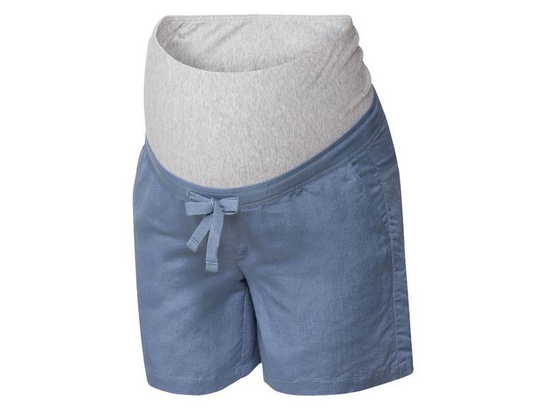 esmara® Damen Leinen-Umstandsshorts mit Bauchband Clearance-Verkauf