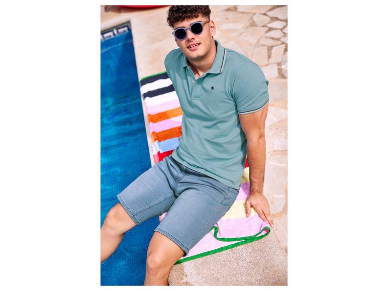 LIVERGY® Herren Sweat-Denim-Shorts, mit Baumwolle Black Friday Preise