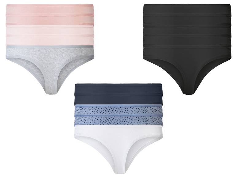 esmara® Damen Strings, 5 Stück, hoher Baumwollanteil 50% Rabatt für begrenzte Zeit