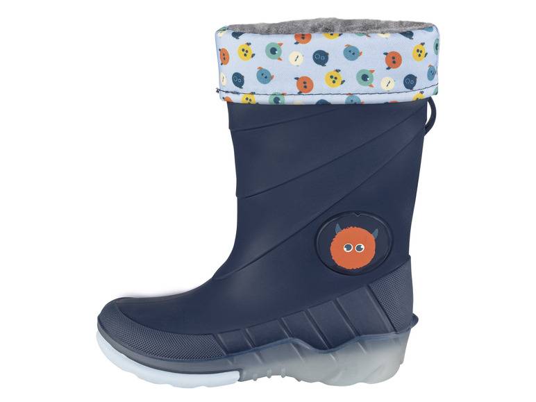 lupilu® Kinder Blinkregenstiefel mit weichem Warmfutter Auslauf
