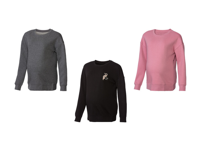 esmara® Damen Umstands-Sweatpullover mit überschnittenen Schultern Fabrikverkauf