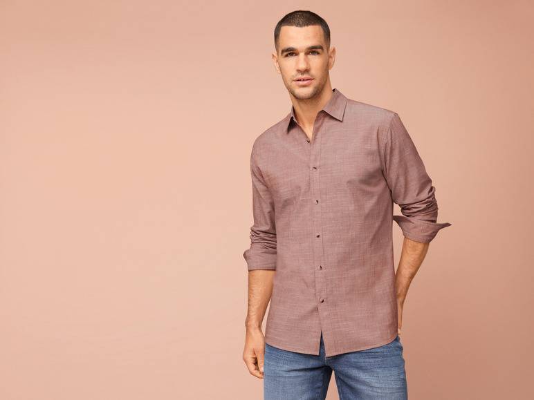 LIVERGY® Herren Hemd, Regular Fit, reine Baumwolle Meist gekauft