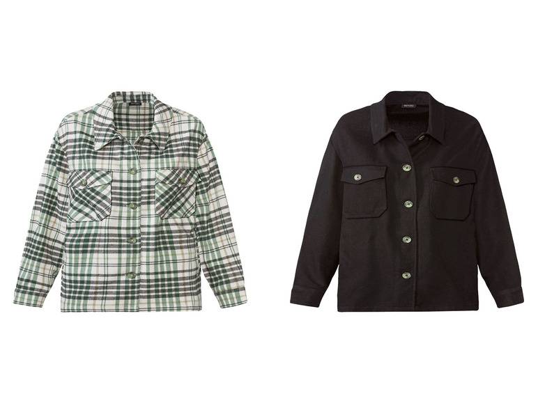 esmara® Damen Overshirt, aus weicher, wärmender Flanell-Qualität Fabrik Onlineshop