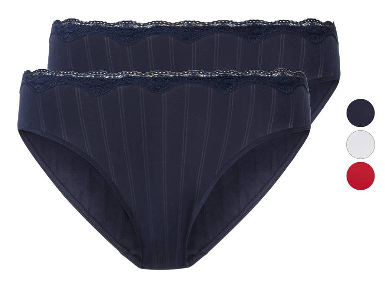 esmara® Damen Slips, 2 Stück, mit Spitze