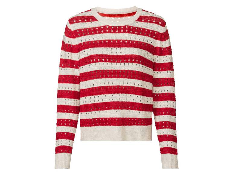 esmara® Damen Pullover in Strukturstreifen-Strick Weihnachtsangebot