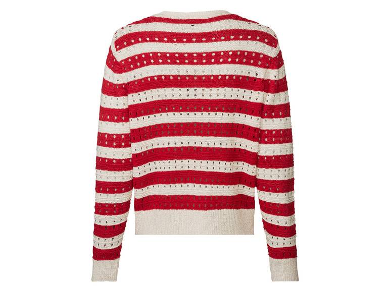 esmara® Damen Pullover in Strukturstreifen-Strick Weihnachtsangebot