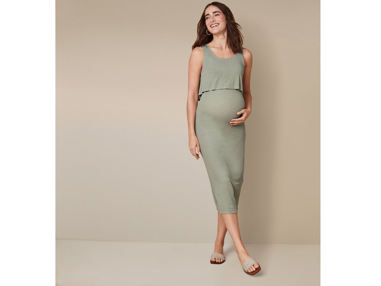 esmara® Damen Umstandskleid in modischer Ripp-Qualität Muttertagsangebot