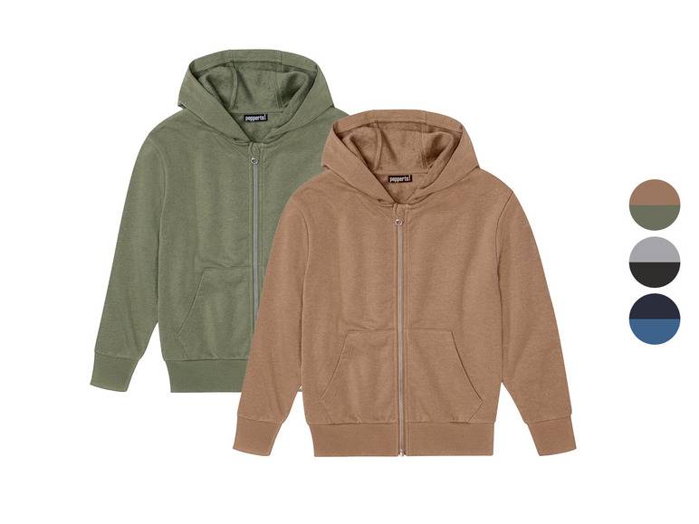 pepperts!® Jungen Sweatjacke, mit Baumwolle, 2er Set Vatertagsangebot