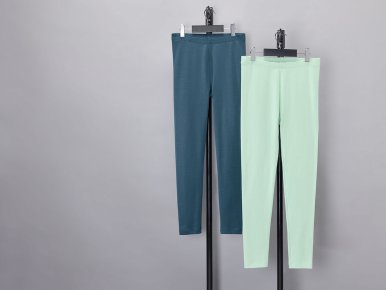 pepperts!® Kinder Mädchen Leggings, 2 Stück, hoher Baumwollanteil Jubiläumsangebot