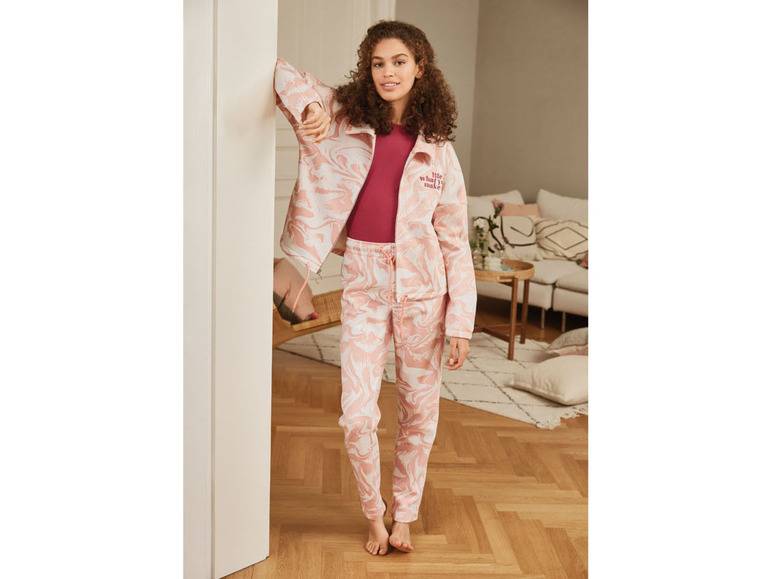 esmara® Damen Sweatjacke mit Bindeband am Saum Kostenlose Rückgabe