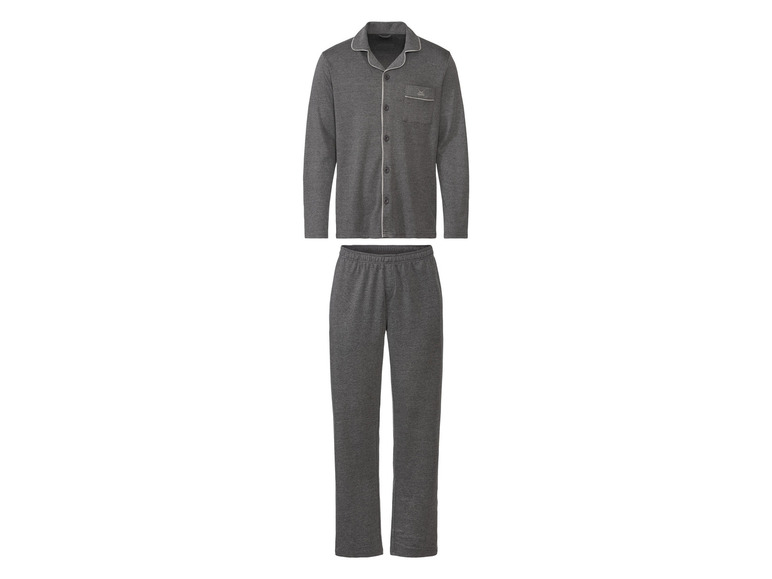 SANSIBAR Herren Pyjama mit Reverskragen Letzte 3 Tage