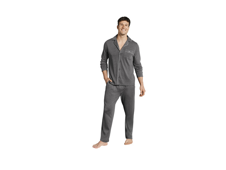 SANSIBAR Herren Pyjama mit Reverskragen Letzte 3 Tage