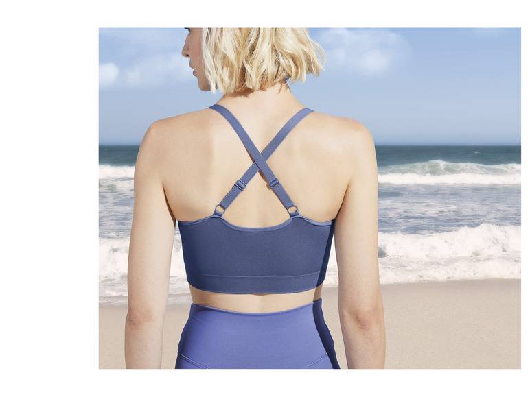 CRIVIT Damen Sport Bustier, Light-Level, mit herausnehmbaren Cups Bis zu 65% Rabatt