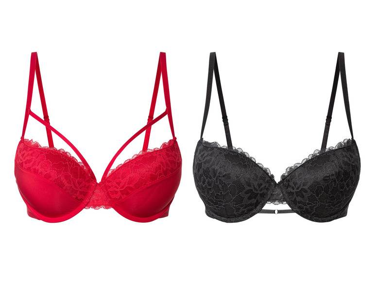 esmara® Damen Spitzen-BH, gepolsterte Cups