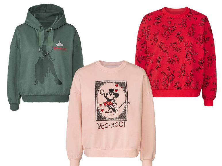 Damen Sweatpullover, mit Disney-Motiv, mit Baumwolle Outlet
