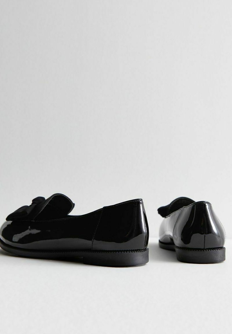 New Look Wide Fit New Look Wide Fit COMFORT WIDE FIT BOW FRONT - Slip-ons - black Kostenlose Rückgabe